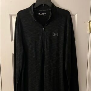 Under Armour Men's Black LS Fitted Heatgear Shirt XXL